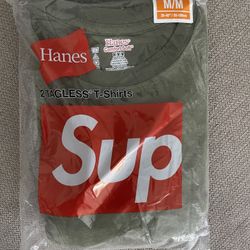 Supreme Hanes Tagless Tee 2-pack Size Medium