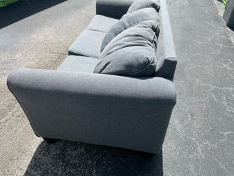 🔥 FLASH SALE — Queen Sleeper Sofa (Pull-Out Bed) — Blue/Gray $120 (OBO — make me an offer)