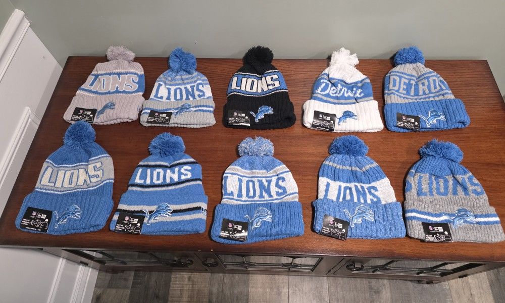 LIONS NEW ERA WINTER HATS...