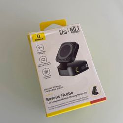 New Baseus Pico Go ( 2-in -1 Magnetic Wireless Charging Station QI2