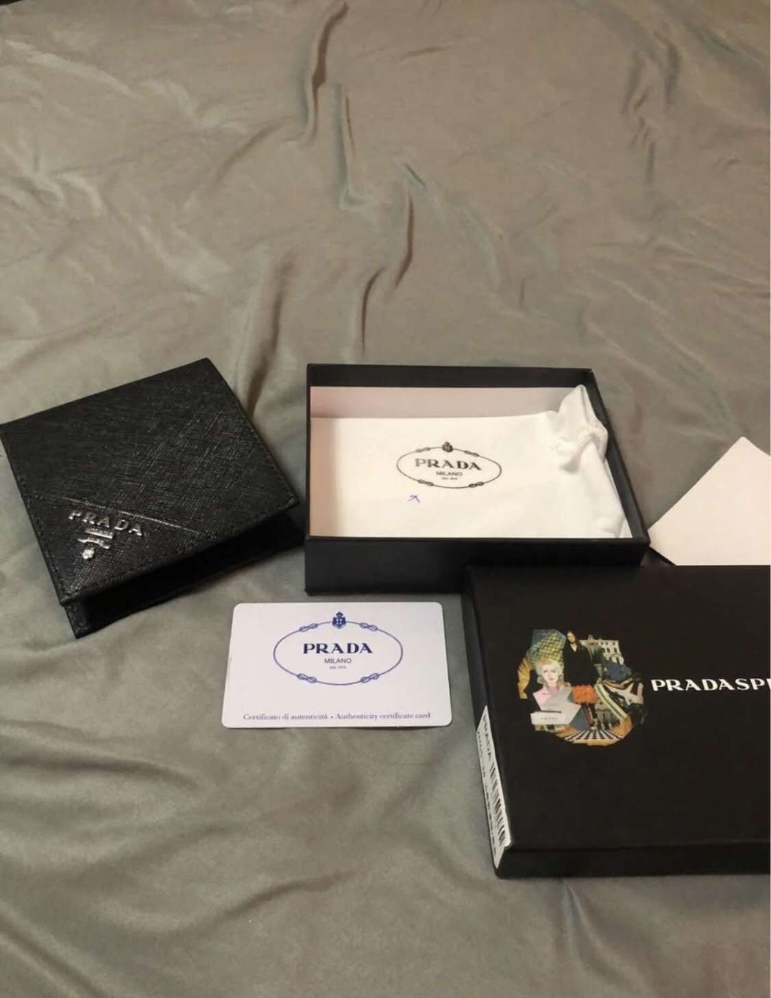 Prada Wallet With Authentication Card