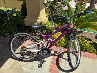 Purple bicycle