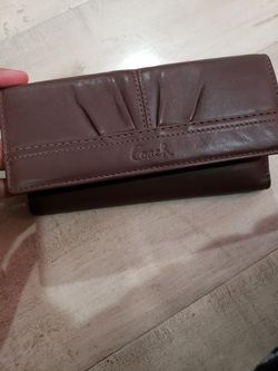 Brand New leather brown Coach wallet