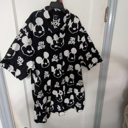 Disney Mickey mouse button up