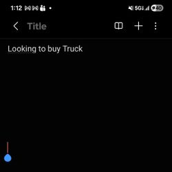 Looking To Buy Truck
