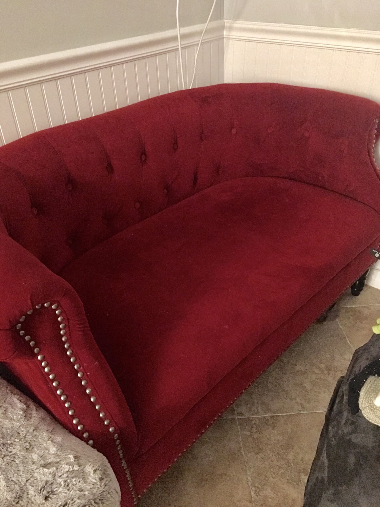 Elegant Red love seat