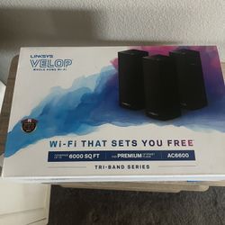 Linksys Velop AC6600 Tri-Band Mesh WiFi (3-Pack) – Excellent Condition 
