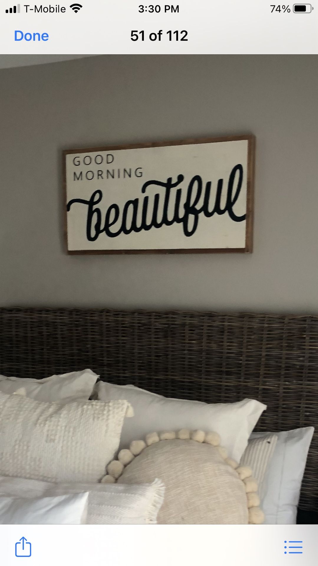 Good Morning Beautiful Custom Made Sign