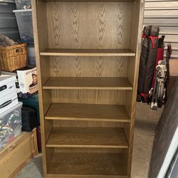 Wood Bookcase Set