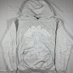 Grey Sp5der Hoodie 