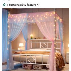 Brand New White Bed Canopy Frame