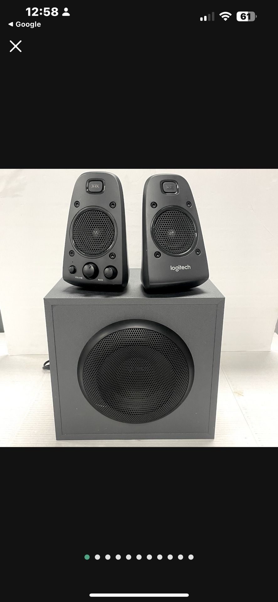 Logitech Z625 Powerful THX Sound 2.1 Home Theater/Computer Speaker System- Black
