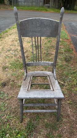 Old chair to hold plants