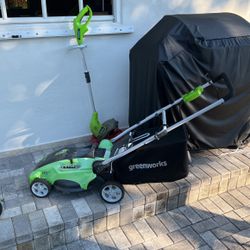 Corded Lawn mower And Line Trimmer