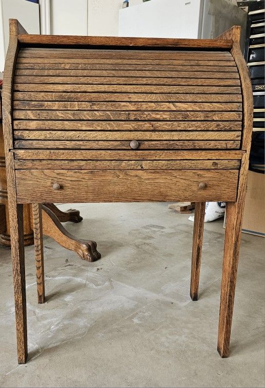 Antique Roll Up Desk