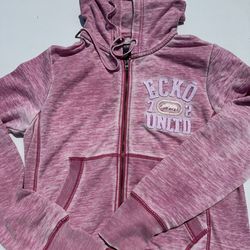 Ecko Unlimited Pink Full-Zip Hoodie Sweatshirt