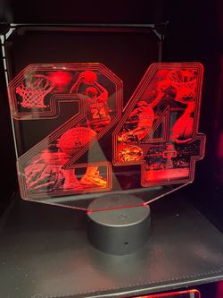 24 Lakers Kobe led lamp