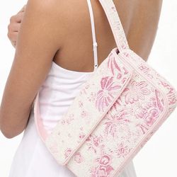 TOMMY BEADED BAG IVORY CHERRY BLOSSOM TOILE
