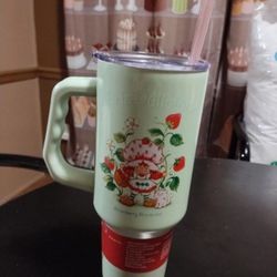 New 40 Ounce Strawberry Shortcake Stainless Steel Tumbler