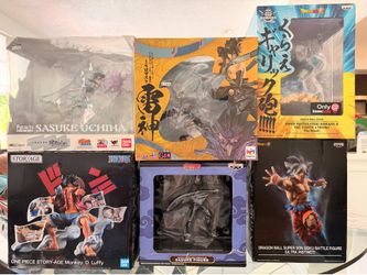 Anime Figure Collection Lot – Naruto, Dragon Ball & One Piece