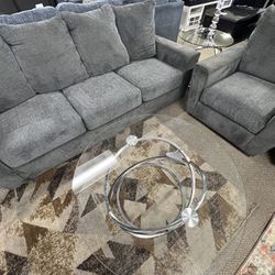 Grey Sofa And Chair