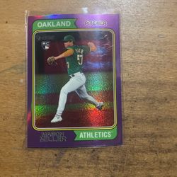 2023 HERITAGE MASON MILLER PURPLE CHROME ROOKIE 