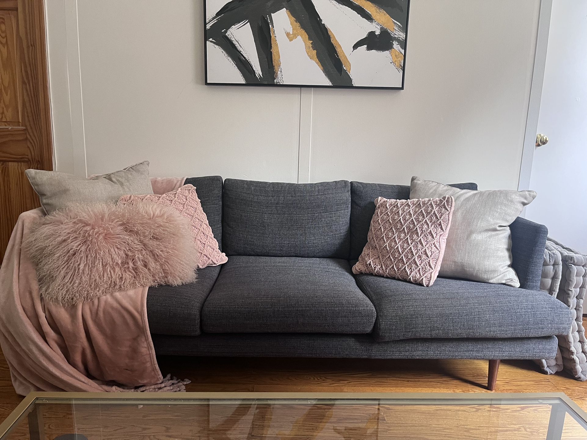AllModern Polaris 83.85” Sofa (Dark Grey)