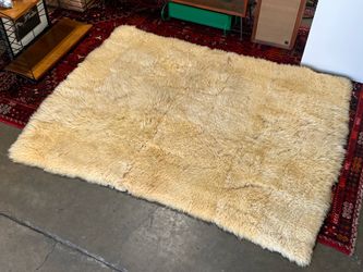 Vintage Patchwork Australian New Zealand Sheepskin Rug