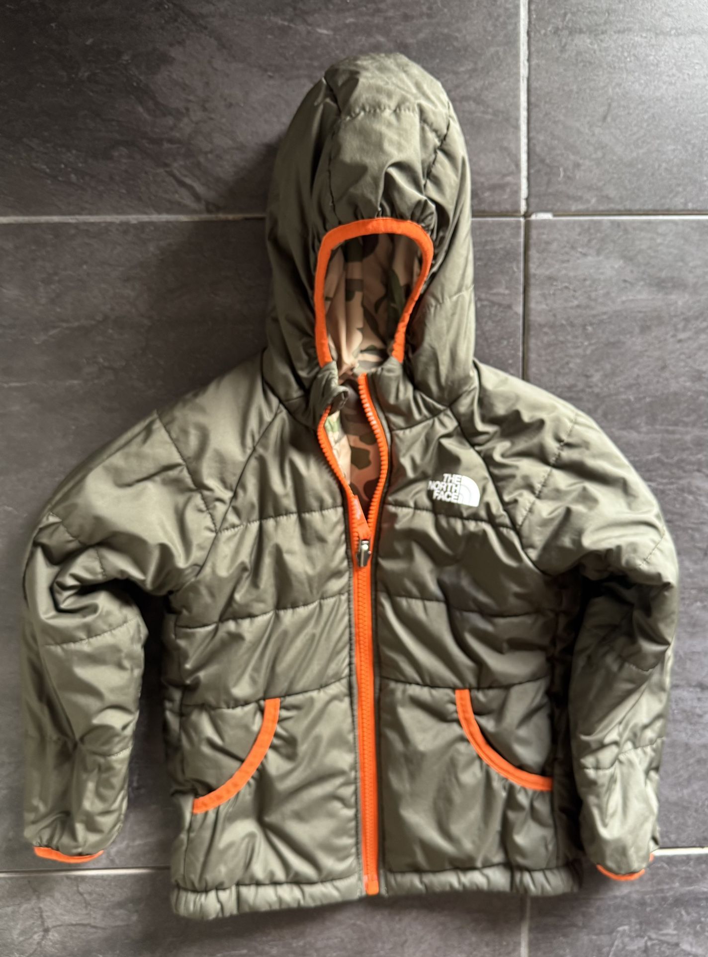 Boys North Face Hooded Jacked Reversible
