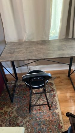 Desk and chair