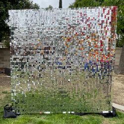 Silver Shimmer Wall Backdrop