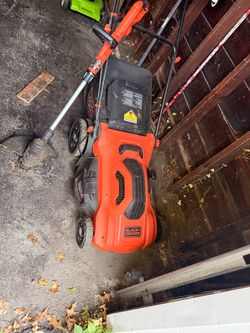 Black & Decker Lawn Mower and Weed Wacket