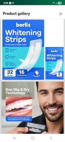 Berlix Teeth Whitening Strips 