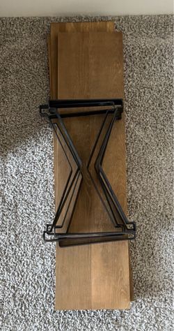 Wooden Shelves with Metal Brackets 3 Tier