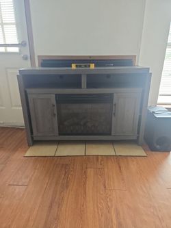 Grey TV stand