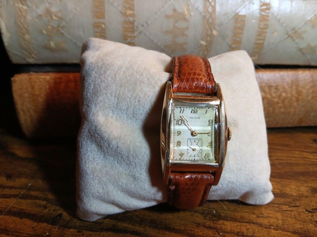 Art deco faceted glass Swiss made holland 1930s design 12k gf6