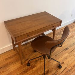 West Elm Desk And Swivel Chair 