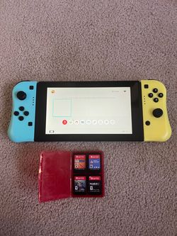 Nintendo Switch With 4 Games