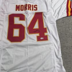 Wanye Morris Signed Autograph Custom Jersey - Beckett Coa - Kansas City Chiefs