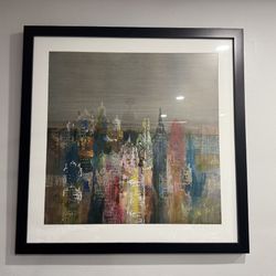 Modern Cityscape Painting - 34.5in