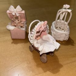 3 Mini Baby Girl Cake Toppers