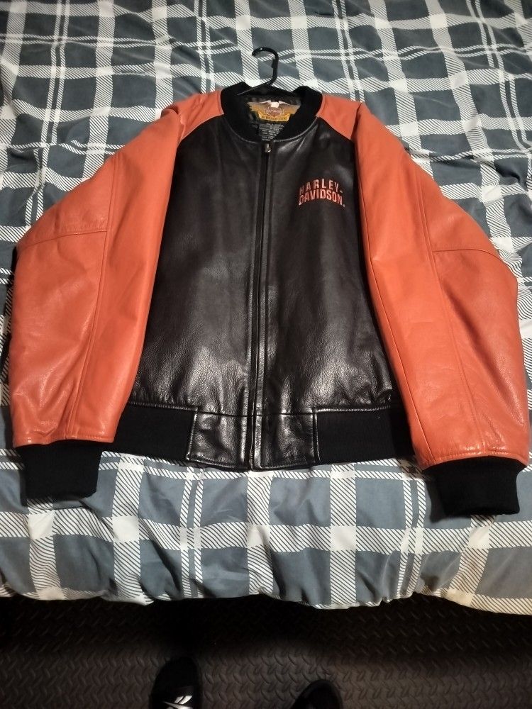2X Varsity Genuine Leather Harley-Davidson Jacket