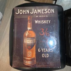 Jameson metal sign for bars, garages, and mancaves