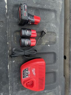 Milwaukee M12 Batteries And Charger