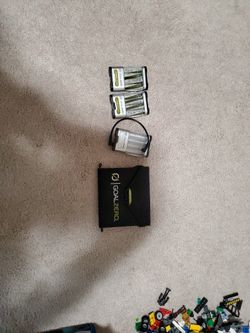 Goal Zero Nomad 3.5 Solar Panel, 2x Guide 10 Plus, Batteries