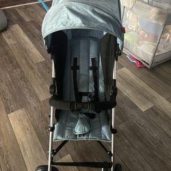 Baby Stroller Blue And Black Cubebaby