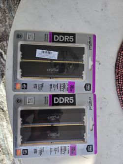 64GB DDR5 6000MHz Crucial Pro (4x16GB) – Brand New – Ram For Desktop PC