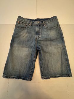 Pre Owned Good  Levi’s 569 Loose Straight  Denim Shorts  Zip Fly  Blue  Men  Size 32