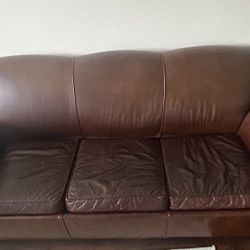 Leather Couch And Love Seat