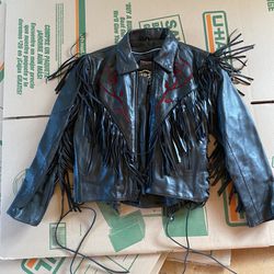 First Genuine Leather Biker Jacket